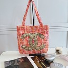 Chanel Limited Edition Multicolor Linen Tote  vip Beauty Gift 