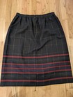 Vintage The U s  Clothing Co Wool Blend Plaid Skirt Womens L xl Holiday Classic