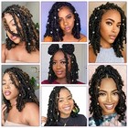 50 Dreadlocks Beads Hair Braid Rings Clips Dread Locks Hair Braiding Metal Cuff