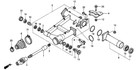 Left Rear Axle Wheel Bearing   Seal For Honda Foreman 400  500 Rancher 350 420