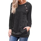 Women Casual Basic Long Sleeve Top T-shirt Business Clothes Daily Wear Blouse