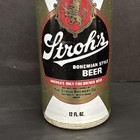 Vintage 70s Flat Top Pull Tab Strohs Bohemian Beer Can Usa Brewery Man Cave Deco