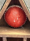 Vintage Thimble Display With Pin Cushion House Box Wall Hanging Holds 10 Wood