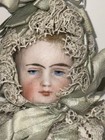 6  Antique German All Bisque Doll In Fantastic Clothes