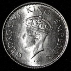 India-british George Vi Silver 1940  b  1 4 Rupee  2 92 G unc Km  545  28 772 