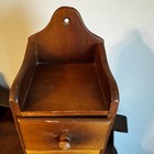 16 5    Vintage 5 Drawer Wooden Wall Hanging Sewing Organizer Woodpecker Woodware