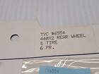 6 Pair Tyco 440x2 Rear Wheel   Tires  6554 N o s 