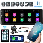 Single 1 Din Car Stereo Wireless Carplay 6 8  Touchscreen Bluetooth Radio Fm Usb