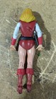 Blonde Female Sci-fi Action Figure Red Outfit Boots Belt Holster Loose