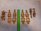 2 Sets Vintage Brass Entry Door Pull Handles With Back Plates Antique
