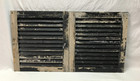 Vtg Small Pair 19x20 Antique House Window Wood Louvered Shutters Old 1276-25b