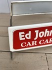 Vtg Metal Tire Rack Display Holder Stand Store Sign Ed Johnson   Son Car Center