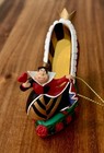 Bradford Exchange Disney Villains Queen Of Hearts Shoe Orna stepping Into Wicked