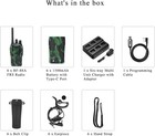 6 Pack Long Range Walkie Talkie 100 Mile Two Way Radio Charge Headset Waterproo