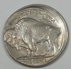 Error 1920 Buffalo Nickel Almost Uncirculated   Struck Off Center