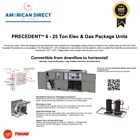 Trane  precedent  8 5 Ton  gas Package Unit 460v   3ph Rtu horizontal   14 8 Seer