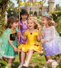 Princess Dress Up Costume Set For Girls 3-6  Crown   Cape  Pretend Play Toys  Bi