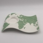 Set Of 4 Villeroy   Boch New Wave World Map Plate Sets Germany Rare