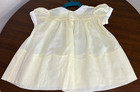 Vtg Handmade Alfred Leon Pink Yellow Smocked Baby Girl Dress - 3 To 9 Mos 