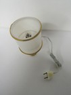 Dollhouse Miniature Brass Table Lamp Wired 12v White Shade 1 12 Scale Ships Free