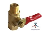 1 4  Male Female Npt Brass Ball Valve Water Moisture Air Tank Drain Shut Off New