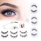 Reusable Natural Magnetic Eyelashes With Applicator No Glue Needed Lashes Kit Us