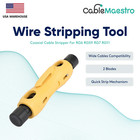 Rg6 Rg59 Rg11 Rg7 Stripper Cutter Coaxial Wire Stripping Tool 2 Blade Coax Cable