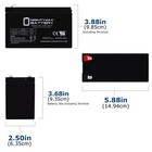 Mighty Max 12v 7ah F2 Replacement Battery For Apc Back-ups 600 Bn600 - 8 Pack