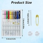 Yasdyri 10 Boxes Quick Fix Sewing Kit Pre Mini Threaded Needle With    