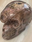 3  Natural Rhodochrosite Carved Crystal Skull Realistic Healing Skeleton  318