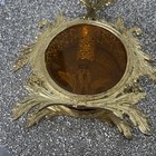  Vintage Gold  cherub Perfume Bottle  amber Glass Vanity Hollywood Antique