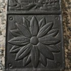 Antique Primitive Cast Iron Boot Match Safe Holder
