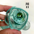 Rare Mini Japanese Antique Glass Floats Set Of 5     Embossed Marks     Hand-blown