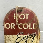 Dr Pepper Enjoy Hot Or Cold The Friendly    pepper Upper    Vintage Sign Thermometer