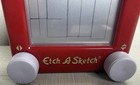 Pocket Etch A Sketch Mini Red - Travel Size Drawing Toy Ohio Art Vintage Retro