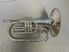 Quality  King U s a  Silver Marching Mellophone   King Case