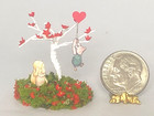 1 12 Miniature Valentine Tree Pooh   Piglet Ooak Artisan Dollhouse Signed 2025