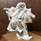 Japanese Antique Mirror Shishi Lion Hakata Doll Kabuki Ningyo