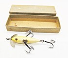 Super Nice Pflueger Champion Underwater Minnow Lure In White In Vl a Trade Box