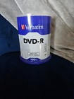 100 Verbatim 16x Dvd-r  Logo 4 7gb Media Disc Nib