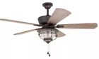 Merrimack 52-in Bronze Ceiling Fan Light Kit Indoor Outdoor Reversible Motor