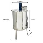110v 4 Frame Honey Extractor 304 Stainless Steel Electric Beehive Drum Bee