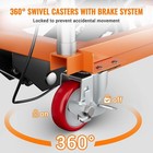 Hydraulic Lift Table Cart  500lbs Capacity 28 5  Lifting Height  Orange