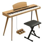 88 Key Semi-weighted Keyboards Digital Piano With 3 Pedals  Bench headphone