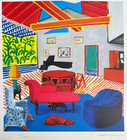 David Hockney Lithograph Coa Original Signed Op Numbered By Hand Limited