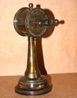 Nautical Telegraph 7  Marine Brass Ship Engine Room Telegraph With Wooden Base