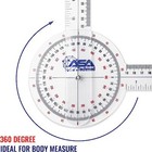 Asa Techmed 6 Pcs 360   12  8   6 Inch Medical Spinal Goniometer Angle Protractor