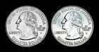 1999 P d Delaware State Bu Washington Statehood Quarter Set   Two Us Mint Coins 