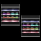 2 Pack Nail Polish Organizer Holder- Acrylic Wall Mounted 6-tier Storage Rack