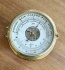 Schatz Brass Ship s Holosteric Compensated Barometer Thermometer 